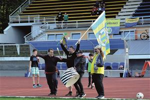 Domácí fanoušci slavili mistrovský titul kopřivnických fotbalistů v 1. B třídě, který znamenal postup do vyšší soutěže.