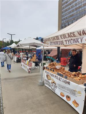 Výstava udržitelné mobility na farmářském trhu, září 11