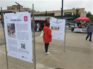 Výstava udržitelné mobility na farmářském trhu, září 5