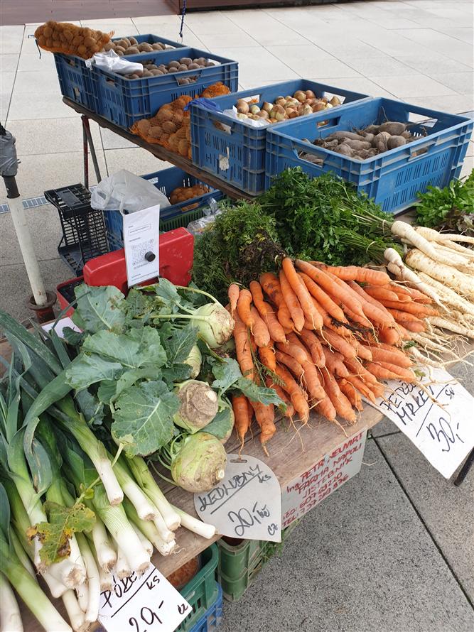 Výstava udržitelné mobility na farmářském trhu, září 3