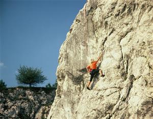Horolezectví - arboretum ve Štramberku