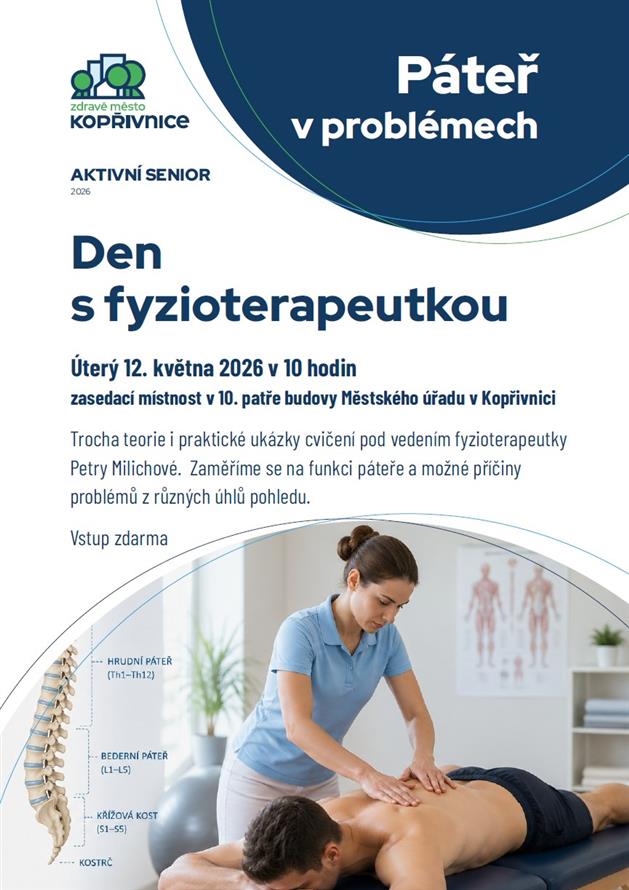Plakát - Den s fyzioterapeutkou