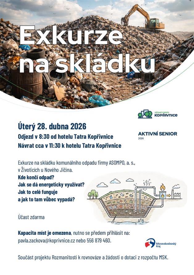 Exkurze na skládku - plakát