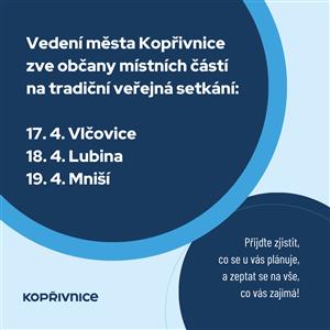 Setkání s obyvateli v místních částech