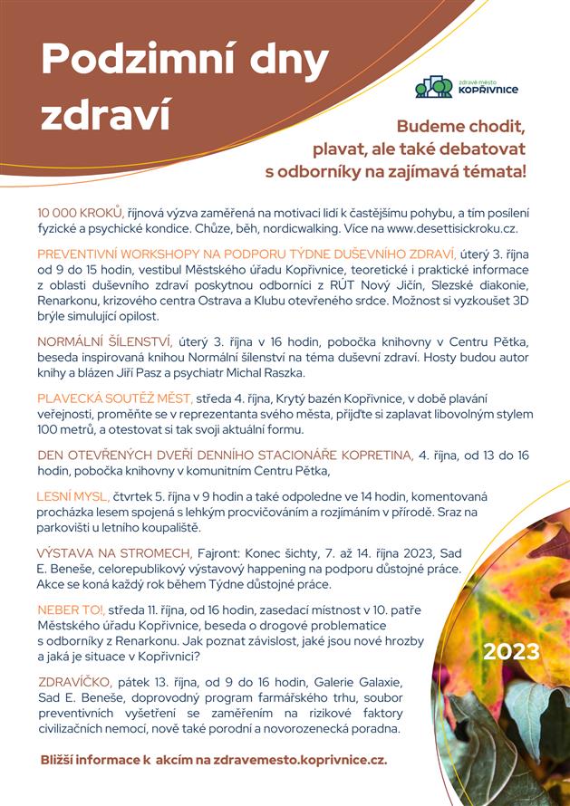 Podzimní dny zdraví