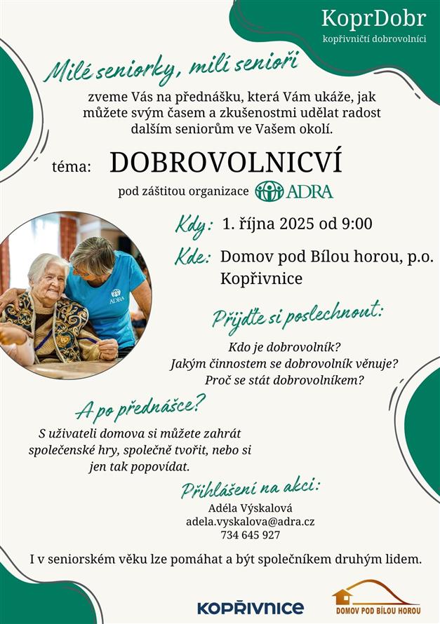 Dobrovolnictví - plakát