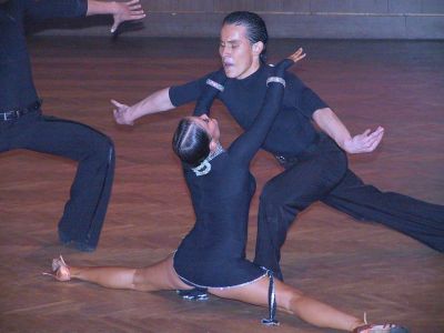 Filip Swětík a Tereza Stařičná z Akcentu Ostrava tančí rumbu ve finále Tatry. Vyhráli Mládež a mezi dospělými byli druzí.<br/>     
FOTO: DAVID MACHÁČEK
