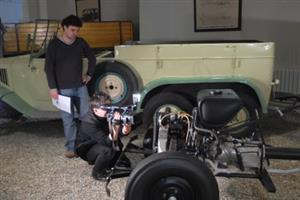 Tvůrci propagačních DVD pro Kopřivnici během tohoto týdne sbírali materiál i v Technickém muzeu.<br/>                                               
FOTO: DAVID MACHÁČEK
