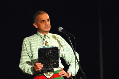 David Vávra přispěl do letošní Besídky divadla Sklep básní o vaření polévky. Divadlo z Pražské pětky hostovalo v Kopřivnici po čtyřech letech.<br/>                                              
FOTO: DAVID MACHÁČEK
