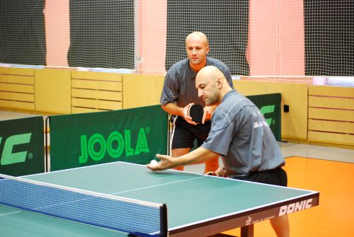 Bratři Merendové potvrdili, že jsou oporami družstva stolního tenisu ASK Tatra a o víkendu zvítězili v obou čtyřhrách.<br/>                                                                                
FOTO: ONDŘEJ ZAPLETAL
