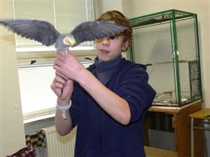 Na Základní škole Dukelské v Příboře mají žáci k dispozici zookoutek, rozsahem srovnatelným se zverimexem. O prázdninách si zvířata berou žáci na opatrování domů.<br/>          FOTO: ILONA MAZALOVÁ