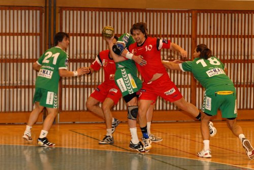 Kopřivnice podlehla v posledním kole základní části ZUBR Extraligy házené doma Plzni, ač právě z její palubovky si na podzim dovezla cenné těsné vítězství.  <BR/> 
FOTO: DAVID MACHÁČEK
