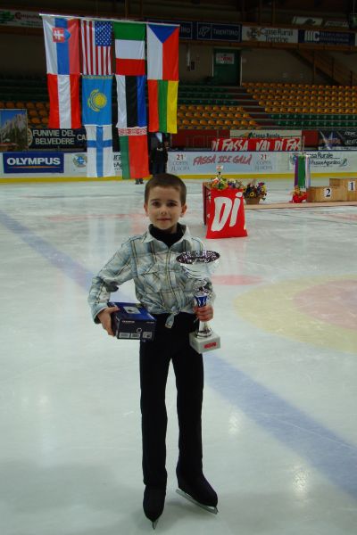 Krasobruslař FSC Kopřivnice Robin Grussmann vybojoval v EP mládeže celkové prvenství.<br/> 
FOTO: ARCHIV
