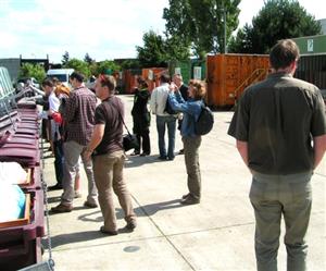 Jedním z míst, které si čeští úředníci v rámci studijní cesty prohlédli, byl sběrný dvůr odpadu v městě Lokerenu.<br/>
FOTO: HYNEK RULÍŠEK
