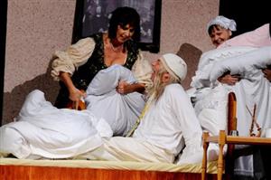 Amatérský divadelní soubor Vicena z Ústí nad Orlicí uvede zítra v rámci štramberské přehlídky ochotníků svou inscenaci Moliérovy komedie Zdravý nemocný.
FOTO: DS VICENA