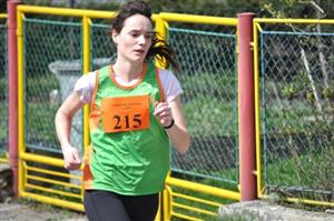 Andrea Krstevová (LBK Kopřivnice) doběhla ve Veřovicích mezi ženami celkově čtvrtá. 
FOTO: JANA FEILHAUEROVÁ
