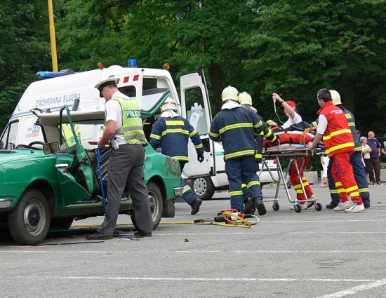 Společná akce celého Integrovaného záchranného systému na Den dětí v roce 2007.
FOTO: IVANA RAŠKOVÁ