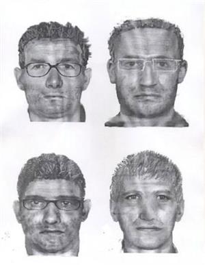Policejní identikit vytvořený na základě popisu možného násilníka.