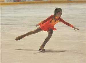 Na Malé ceně města Kopřivnice se z místních závodnic představila před domácím publikem i Nela Drozdová v kategorii nováčků.                                                                    
FOTO: JANA FEILHAUEROVÁ