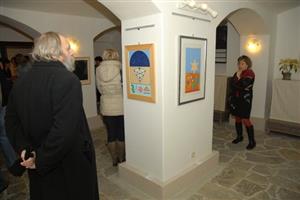 K-Galerie v suterénu Šustalovy vily nabízí aktuálně kolekci současného italského umění v čele s grafikami Lucia del Pezza.
FOTO: DAVID MACHÁČEK