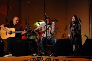 Pražská kapela M3 předvedla na Irském večeru v kulturním domě své skladby vycházející z bretaňské hudby.
FOTO: DANA HOĎÁKOVÁ