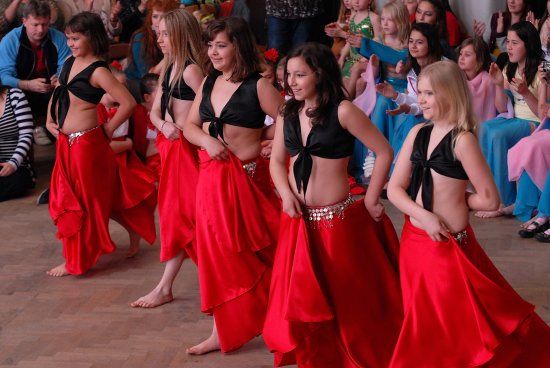 Sedmadvacet různých tanečních souborů z celého kraje, které spojuje pouze záliba v orientálních tancích, se v Kopřivnici utkalo na postupové soutěži Světlo orientu. FOTO: DAVID MACHÁČEK