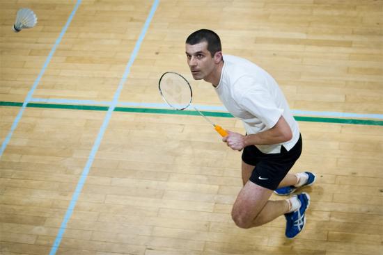 Na čtvrtém místě smíšeného kopřivnického badmintonového A týmu v I. lize se podílel i Marek Václavík.
FOTO: TOMÁŠ DAVID