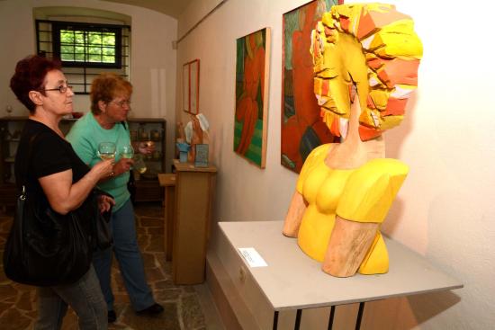 Minulý týden byla v suterénní K-Galerii Šustalovy vily zahájena výstava zlínského výtvarníka Luďka Pavézky. Kolekce s názvem Žena stokrát jinak představuje věčný námět umělců v řadě výtvarných forem.
FOTO: DAVID MACHÁČEK