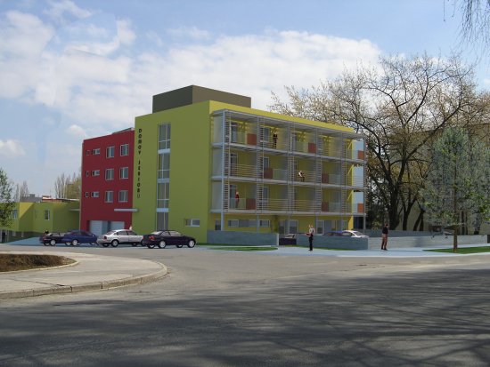 Původní podoba obytné části domova pro seniory pravděpodobně změní svůj vzhled. Zastupitelé  schválili zpracování zcela nové studie.
REPRO: ARCHIV