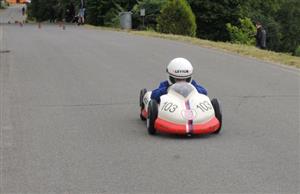 Jakub Procházka získal na Těrlicku dvě stříbra a společně s René Jůdou z Velešína vede Pohár ČR minikár a po druhém kole MČR je zatím druhý.
FOTO: JIŘÍ PROCHÁZKA
