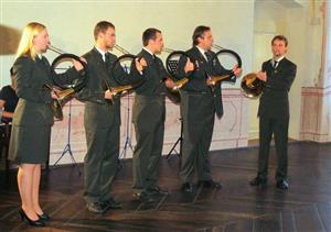 Trubačský soubor Pagáči se představil v sobotu příborskému publiku v refektáři piaristického kláštera.
FOTO: ARCHIV MĚSTA PŘÍBORA