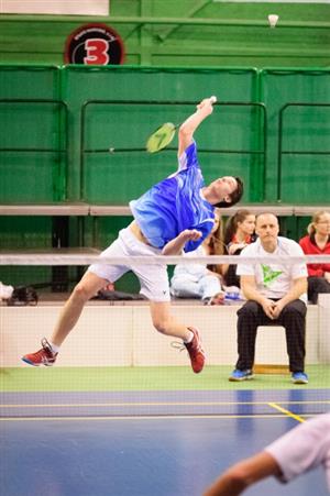 Badmintonista David Ptáček reprezentoval kopřivnický klub na mistrovství ČR dospělých.
FOTO: TOMÁŠ DAVID