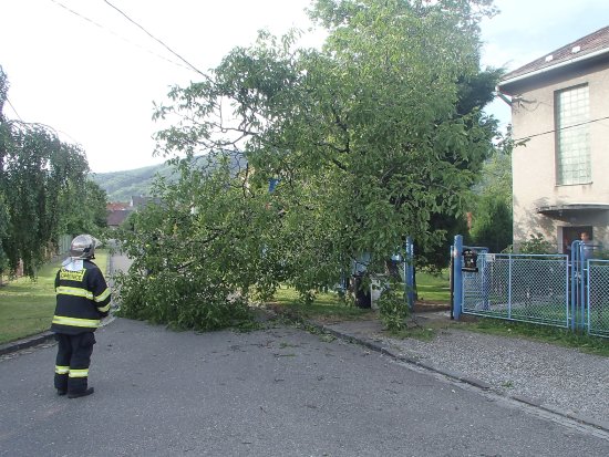 Hned několik výjezdů hasičů si vyžádal silný poryv větru, který nejen na Kopřivnicku zlámal několik stromů.
FOTO: JAN TIHELKA