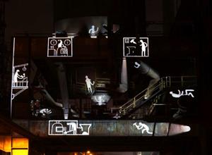 Kopřivnická technologická společnost Lumitrix vytvořila videomapingový orloj, který má zatraktivnit pohled na industriální památky v Dolní oblasti Vítkovic.
FOTO: LUMITRIX