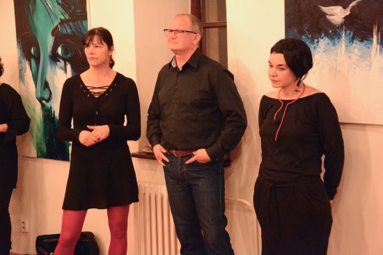 Lenka Dobiášová, Václav Šlehofer a Eva Strušková zahájili svou společnou výstavu Podoby času, která bude v Muzeu na Fojtství k vidění až do 25. února.
FOTO: DAVID MACHÁČEK