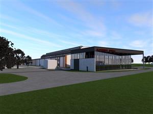 Vizualizace budoucího vzhledu nového automobilového muzea Tatry i s výstavním depozitářem Slovenské strely v popředí.
REPRO: MSK