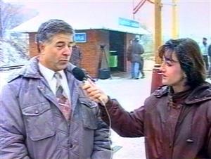 Jedna z prvních odvysílaných reportáží místní kabelové televize se týkala otevření železniční zastávky v Kopřivnici.
FOTO: ARCHIV KTK