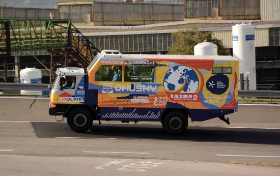 Minulou středu se v Kopřivnici představila expediční Tatra kolem světa 2. Vůz se speciální nadstavbou byl médiím odhalen na půdě technického muzea a následně na polygonu automobilky Tatra Trucks.
FOTO: DAVID MACHÁČEK