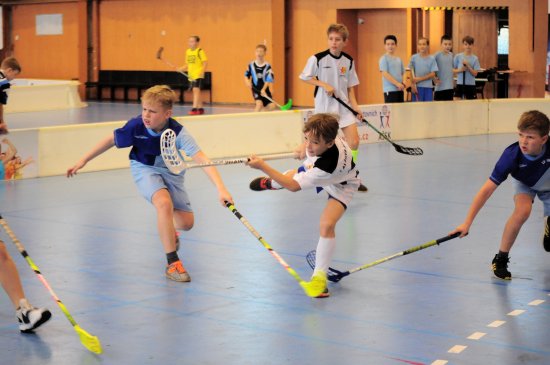 Žáci prvního stupně ZŠ Alšova (ve světlém dresu) vyhráli skupinu okresního kola ČEPS cupu ve florbale a postoupili do krajského finále.
FOTO: KRISTINA ČABLOVÁ