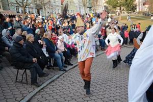 Štramberk minulou sobotu oslavil masopust mimo jiné i tradičním průvodem maškar a kulturním programem na náměstí.
FOTO: DAVID MACHÁČEK