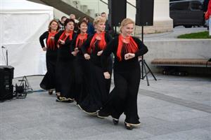 Taneční centrum Relax minulý pátek večer oživilo prostor před Ringhofferovou vilou sympatickou akcí Roztančíme park. FOTO:DAVID MACHÁČEK