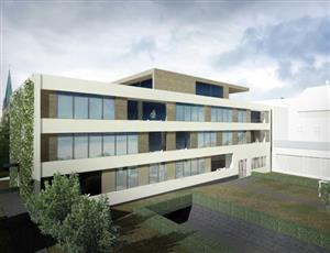 Vizualizace budoucí podoby přístavby bývalé ZŠ Náměstí, která by měla po plánované přestavbě sloužit k bydlení.
REPRO: MĚSTO KOPŘIVNICE