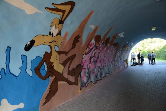 Během minulého víkendu prošel podchod, přezdívaný Myší díra, významnou proměnou. Nyní je z něj legální plocha pro streetart.
FOTO: DAVID MACHÁČEK