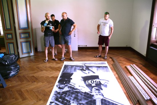 V prostorách Šustalovy vily se aktuálně pracuje na instalaci nové expozice Dany a Emila Zátopkových.
FOTO: DAVID MACHÁČEK