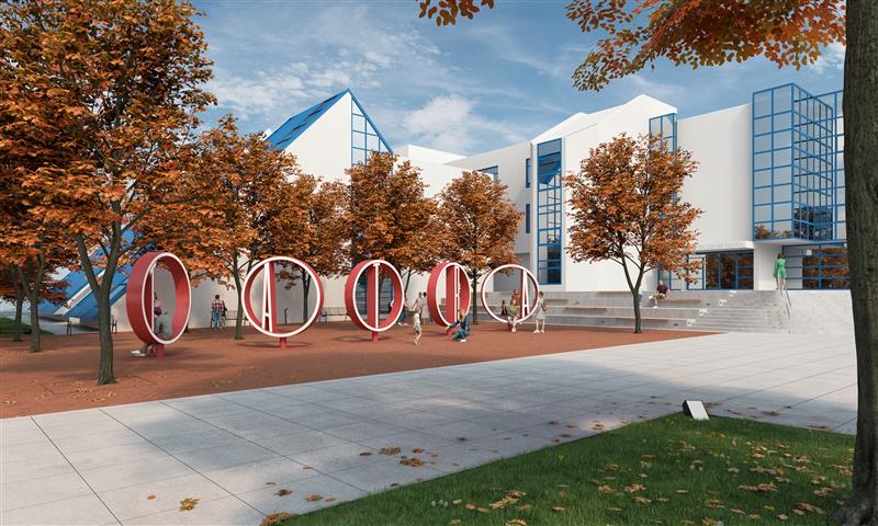 Předprostor muzea - studie