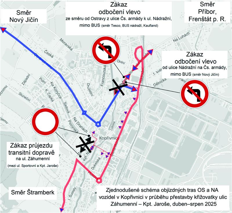 Schéma křižovatky