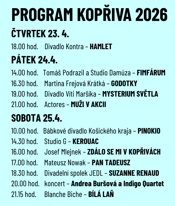 Program Kopřivy 2026